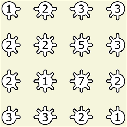 16 Nodes Connectivity Riddle