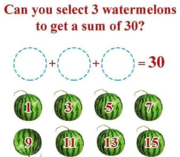 3 Watermelons Trick Equation