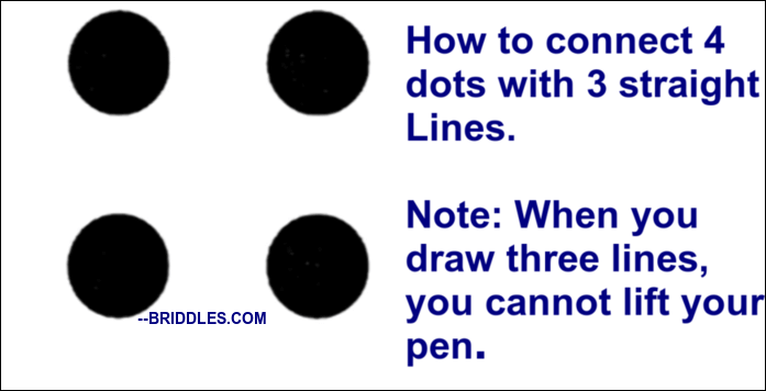 4 Dots 3 Lines Riddle