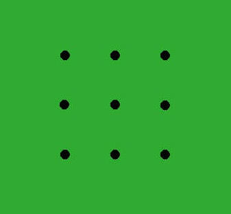 9 dots 4 Lines Picture Puzzle