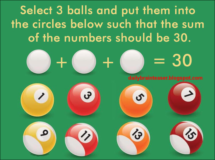 Billiards Maths Fun Riddle