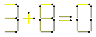 Correct Matchsticks Equation