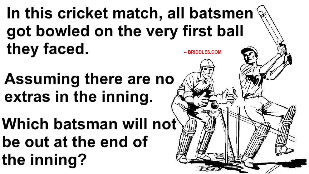 Cricket Brain Teaser