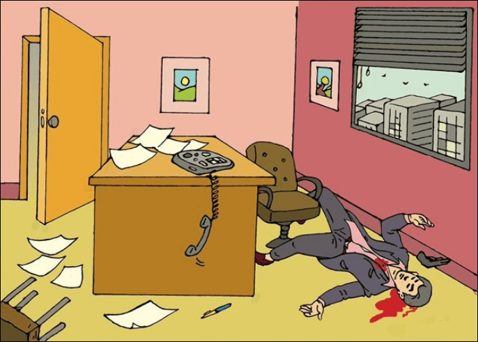 Crime Scene Puzzle - Murder Or Suicide