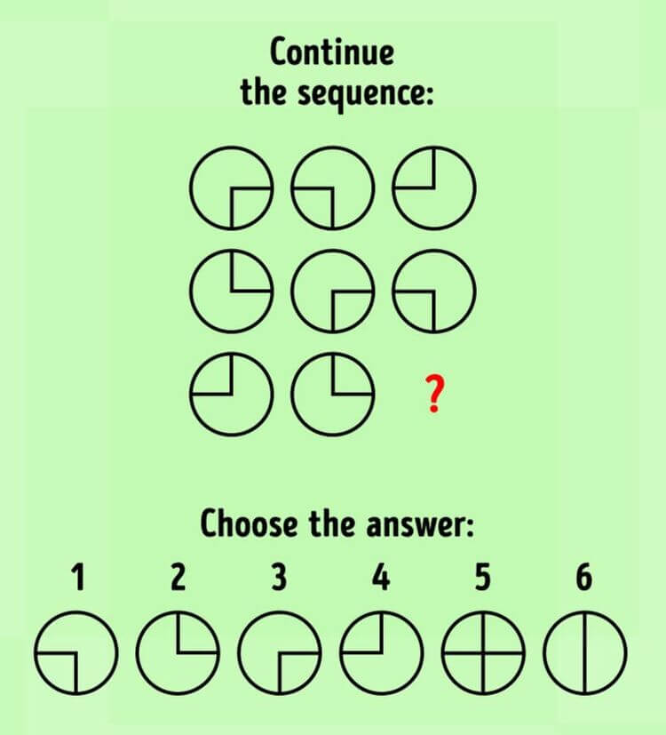 Finish the sequence puzzle