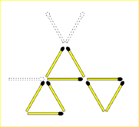 Form Triangle Using MatchSticks