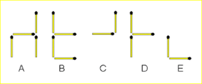 Hard Odd One Out Matchstick Puzzle