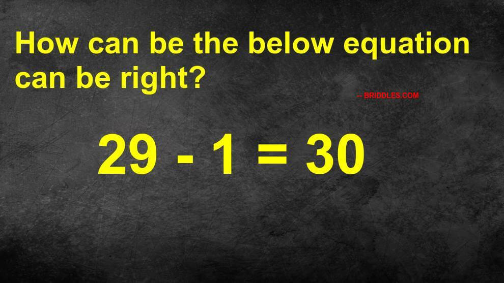 How Equation Can be Right Puzzle