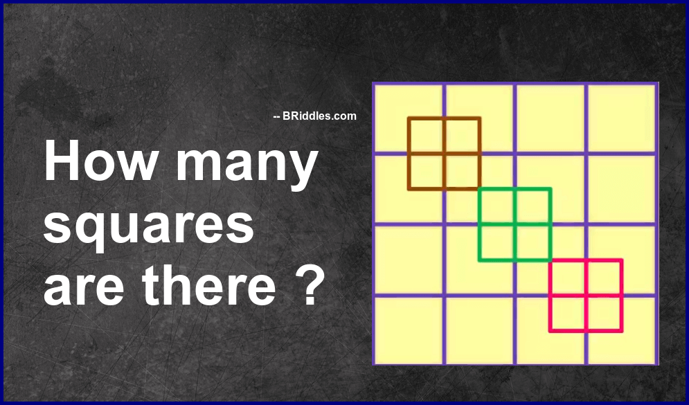 How Many Squares Are There In Figure