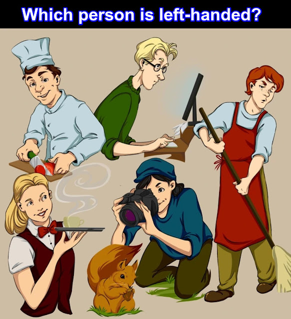 Left handed person riddle with answer