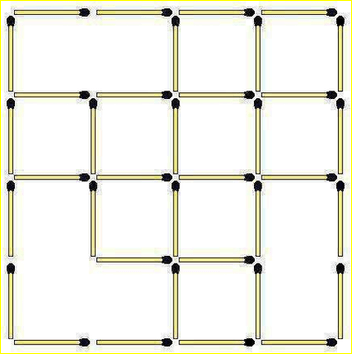 MatchSticks Squares Count Riddle