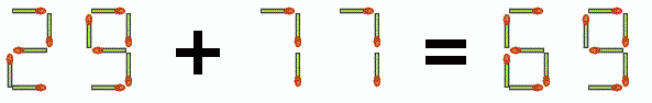 Matchstick Equation Puzzle Matchstick Equation Puzzle