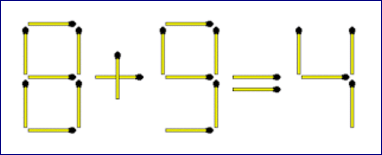 Matchsticks Equation Riddle