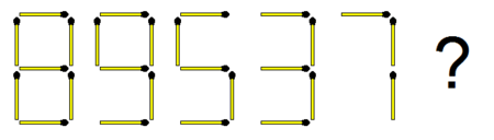 Matchsticks Number Sequence Puzzle