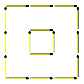 Matchsticks Square Puzzle