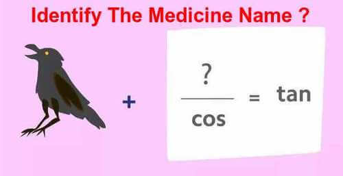 Medicine Name Pictogram Puzzle