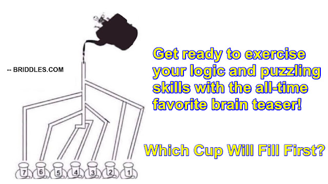 Most Popular - Which cup will fill first brain teaser