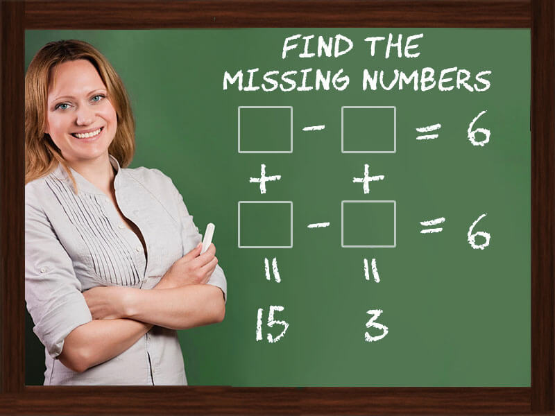 Picture Missing Number Puzzle
