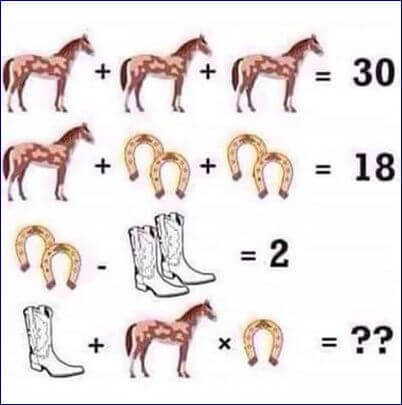 Popular Horse Algebric Equation Problem