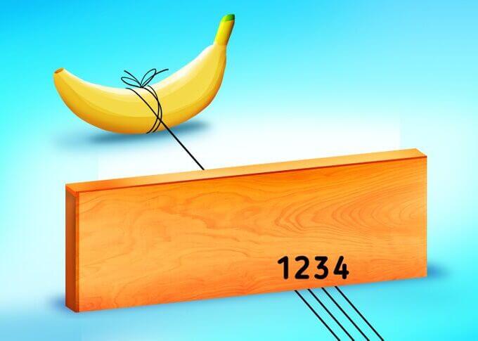 String connects Banana Brain Teaser