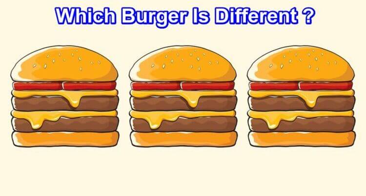 Which Burger Is Different Brain Teaser