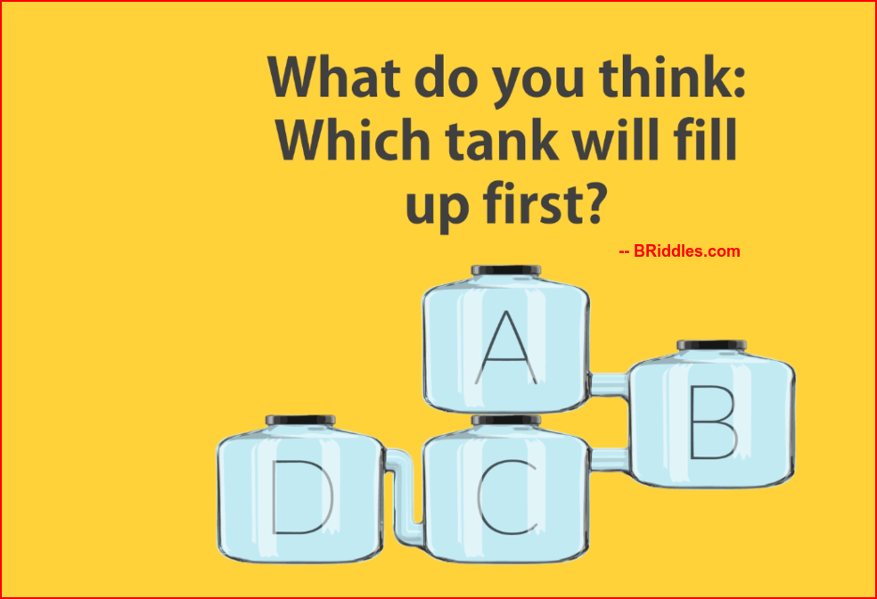 Which Tank Will Fill First 4 Tanks