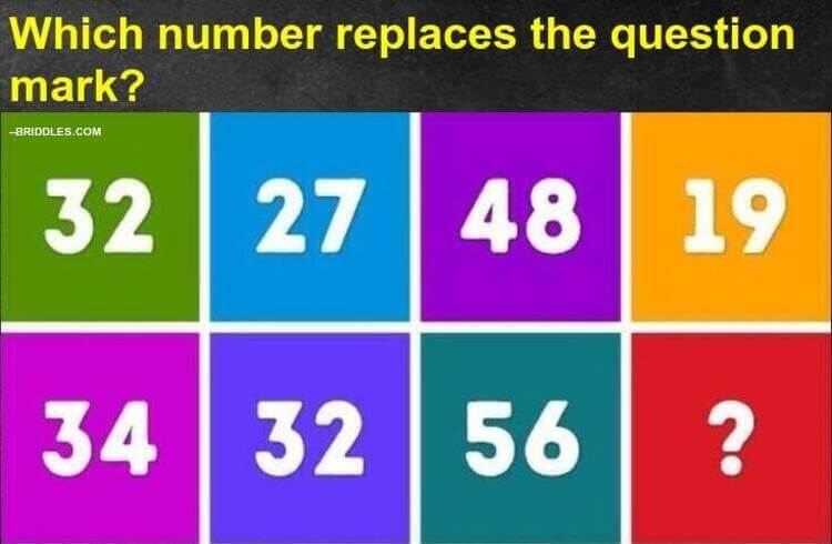 which number replaces the question mark puzzle